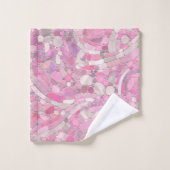 Galets Mosaic Art - Rose rose pâle (Gant de toilette)