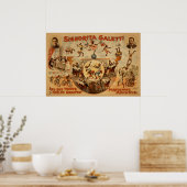 GALETTI Performing Monkeys Act VAUDEVILLE Poster (Cuisine)