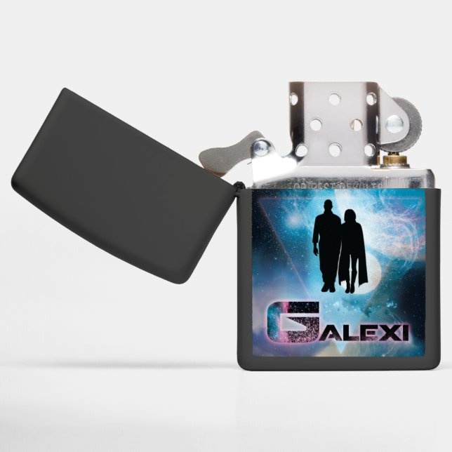 GALEXI logo Zippo Lighter (Geopend)