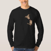 Galgo Espanol Dog met fietspindennat T-shirt (Voorkant)