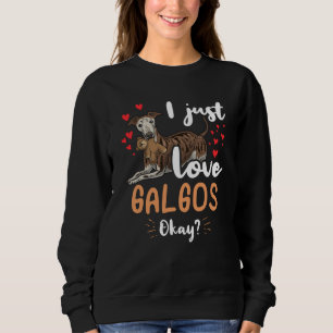 Galgo Español Dog met gestudeerd dierlijk Spaans Trui