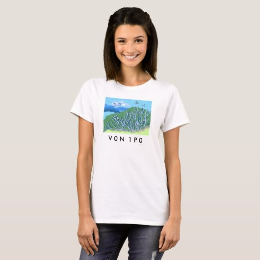 Galiano vue île V0N1P0 Tshirt (Devant entier)