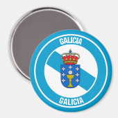 Galicia Round Emblem Magneet (Voorkant / Achterkant)
