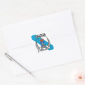 Galicia Vierkante Sticker (Envelop)