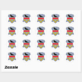 galicië, Oostenrijk Ronde Sticker (Vel)