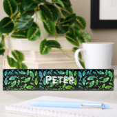 Galilee Fish Green Desk Nom Plaque
