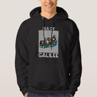 Galilee seas storms religious Christians Christian Hoodie