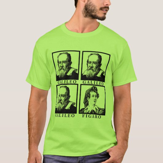 Galileo Figaro BW T-shirt (Voorkant)