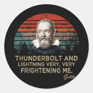 Galileo Galilei Ronde Sticker