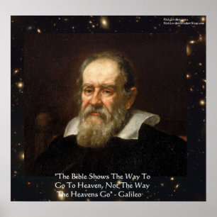 Galileo "Hoe de Hemel Gaat" Quote Poster van Rick