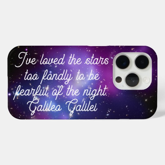 Galileo Quote Galaxy Cluster Celestial Foto Case-Mate iPhone Case (Achterkant (horizontaal))
