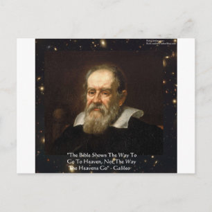 Galileo "Weg naar de Hemel" Citat Gifts Tees Mokke Briefkaart