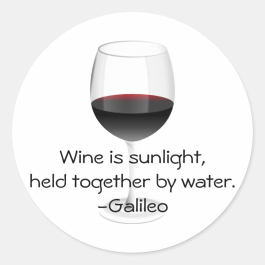 GALILEO Wijnofferte Ronde Sticker (Voorkant)