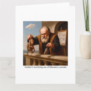 Galileo's gruwelijke gebruik van proefdieren. kaart
