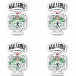 Gallagher Crest Ierse vertaling en betekenis (x4) Sticker