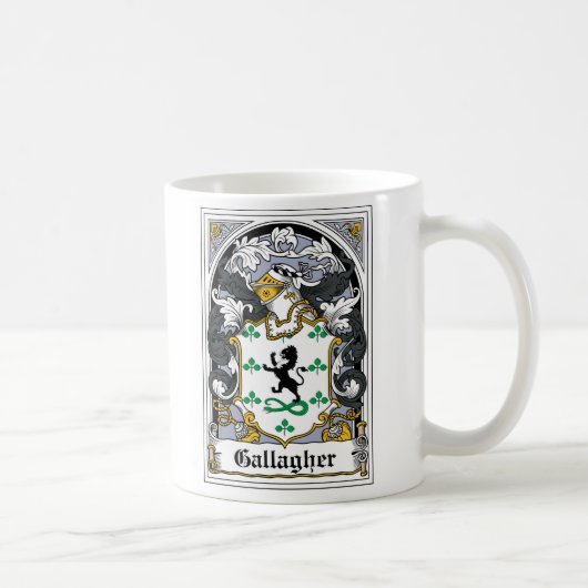 Gallagher Family Crest Koffiemok (Rechts)