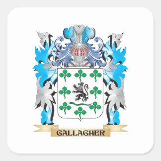 Gallagher Wapenschild - Family Crest Vierkante Sticker