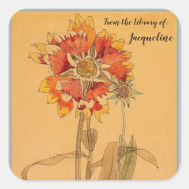 Gallardia door Charles Mackintosh Vierkante Sticker