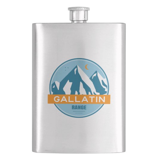Gallatin Range Montana Wyoming Flacon (Voorkant)