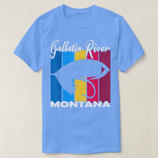  Gallatin River Fly Fishing T-shirt (Design voorkant)