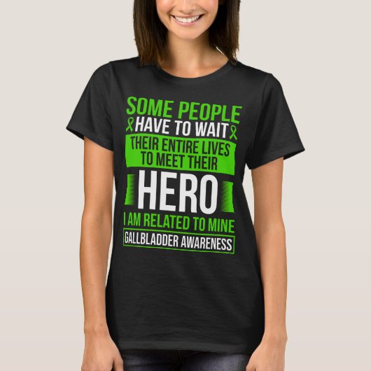 Gallbladder Ribbon Gallbladder Stone Removal T-shirt (Voorkant)