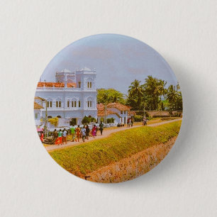 Galle City, de zuidkust van Sri Lanka Ronde Button 5,7 Cm