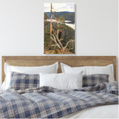 Gallen-Kallela - Great Black Woodpecker 1894 Canvas Afdruk (Insitu (Slaapkamer))