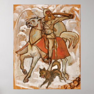 Gallen-Kallela - Kullervo verbindt zich tot oorlog Poster