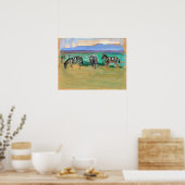 Gallen-Kallela - Zebras Poster (Keuken)