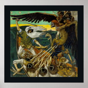 Gallen-Kallela's "Defense" poster