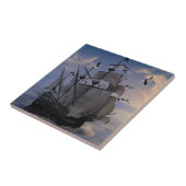 Galleon at Full Sail Tegeltje (Zijkant)