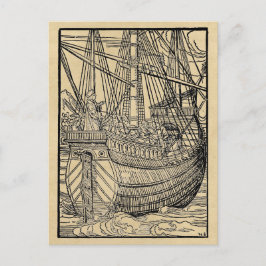 Galleon Sailing Ship Briefkaart