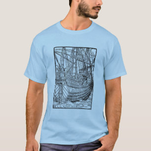 Galleon Sailing Shit T shirt