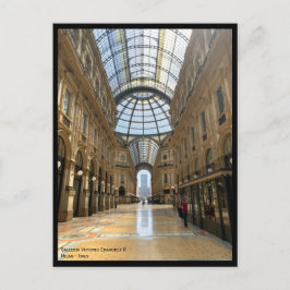 Galleria Vittorio Emanuele arcade - Milaan, Italië Briefkaart