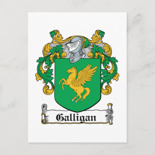 Galligan Family Crest Briefkaart