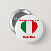 Gallina Ronde Button 5,7 Cm (Voorkant /achterkant)