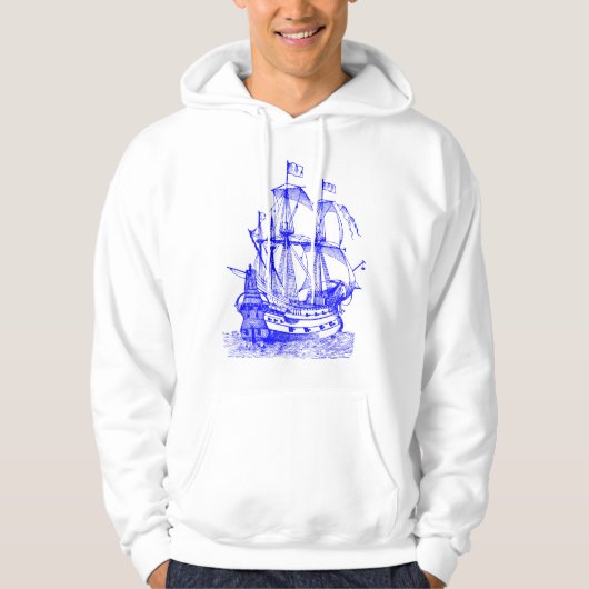 Gallion - blauw hoodie (Voorkant)
