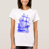 Gallion - blauw t-shirt (Voorkant)