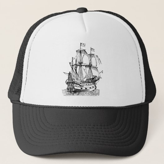 Gallion - zwart trucker pet (Voorkant)