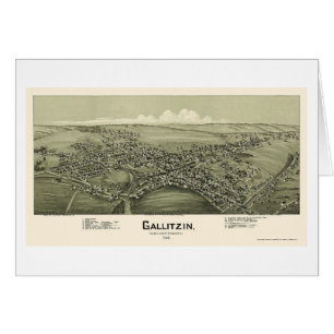 Gallitzin, carte panoramique de PA - 1901