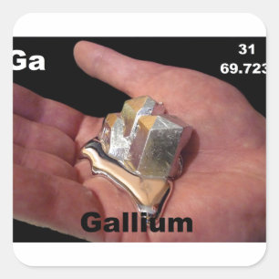 gallium vierkante sticker