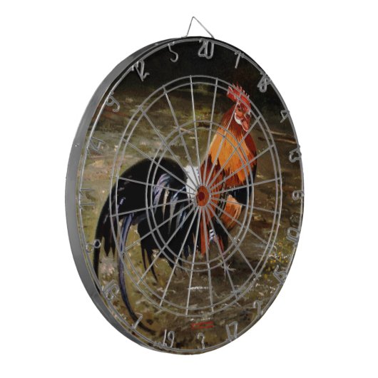 Gallo/Galo/Rooster Dartbord (Voorkant Links)