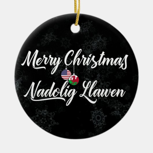 Gallois American Bilingue Décoration de vacances (Devant)