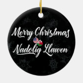 Gallois American Bilingue Décoration de vacances (Dos)