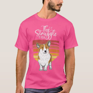 Gallois Corgi Chien Vintage T-shirt Premium Copier