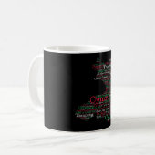 Gallois Slang Word Art Map Café Mug (Devant gauche)