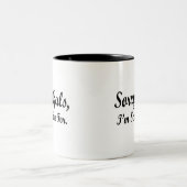 Gallons désolés parlés pour la tasse (Centre)