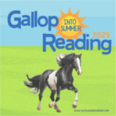 Gallop in de Sticker voor zomerlezen (Voorkant)