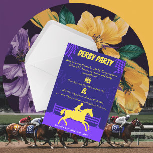 Gallop into Fun: Race Paard Party Uitnodiging