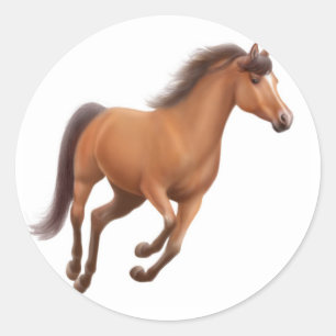 Galloping Bay Gelding Sticker